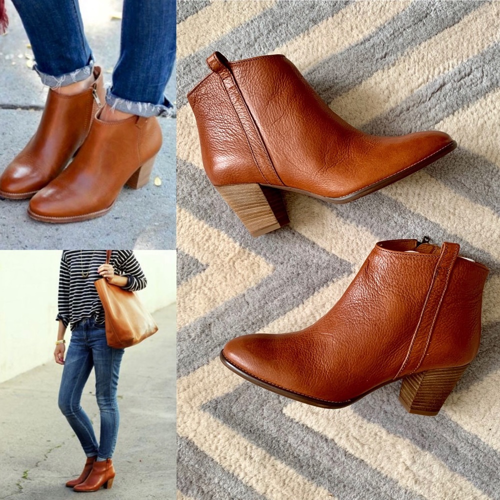 NIB Madewell Billie Ankle Boots pecan size 7.5